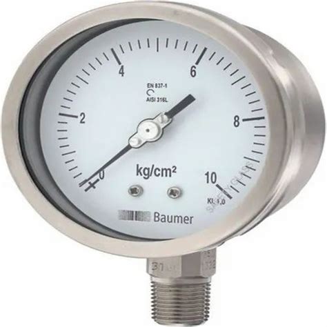 Inch Mm Baumer Pressure Gauge To Bar To Psi At