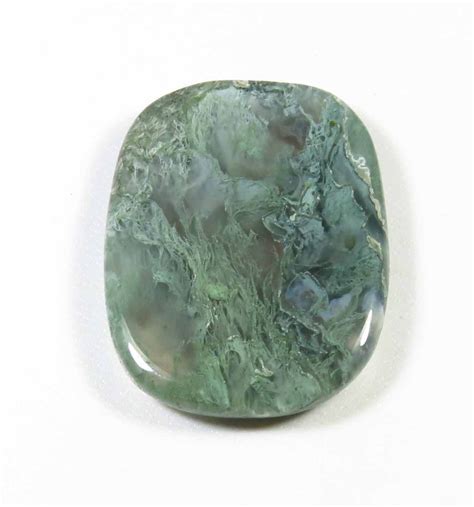 Moss Agate Moss Agate Cabochon Rarest Natural Green Moss Etsy