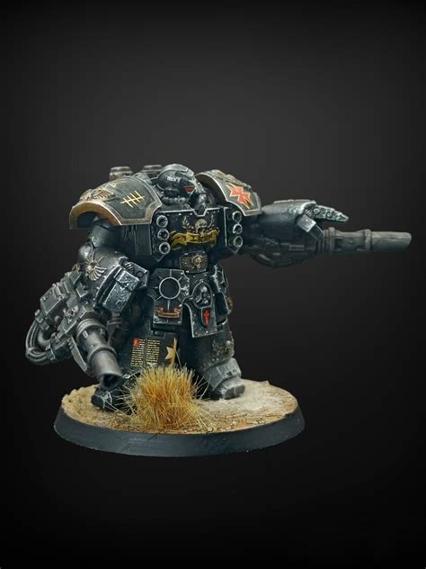 Black Templar Centurion Warhammer 40k Miniature Painted Etsy