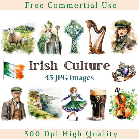 Watercolor Irish Culture Clipart, Ireland Clip Art, Irish Dance Jpg ...