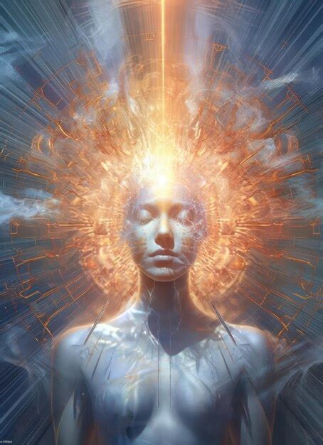 Premium AI Image Third Eye Awakening Activating Chakras Meditate