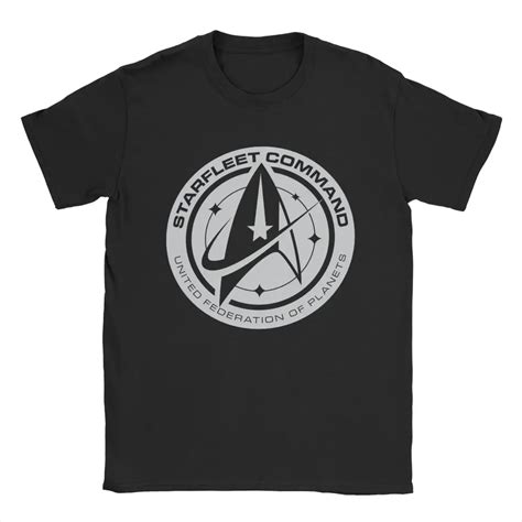 Stars Treks Discovery United Federation T Shirt For Men Cotton T Shirts