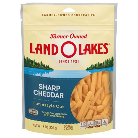 Save On Land O Lakes Cheddar Cheese Sharp Farmstyle Cut Shredded Order