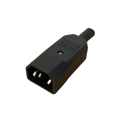 Iec Straight Cable Plug Connector C13 C14 10a 250v Black Female Male Plug Power Connector 3 Pin