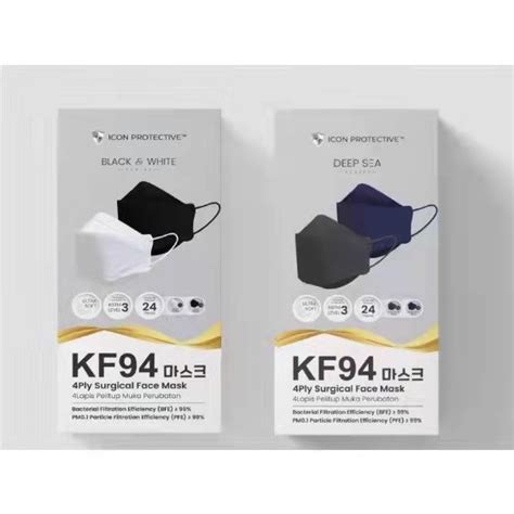 Icon Ready Stock Kf Ply Surgical Face Mask Pcs Box Shopee