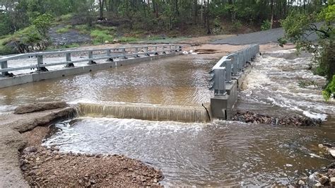 Sunshine Coast Flood Bridge Flooded In Image Flat Kiamba Area The