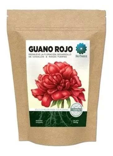 Fertilizante Abono Guano Rojo Bioterra Natural G Cuotas Sin