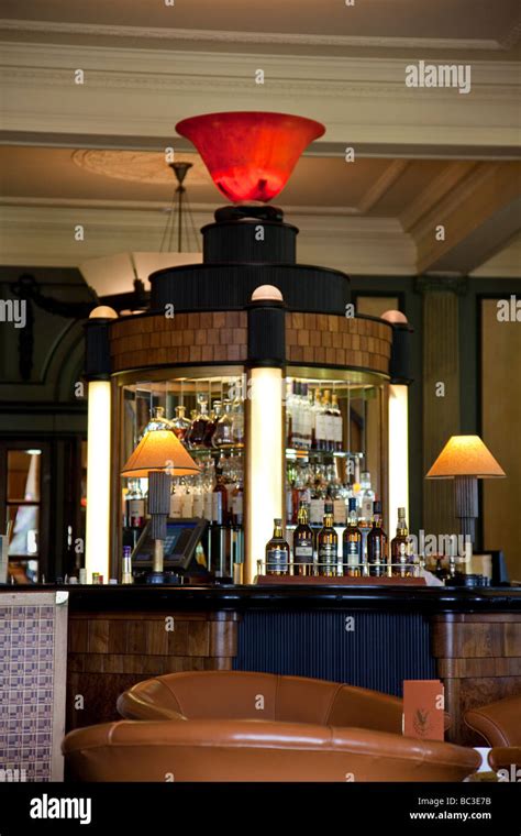 The Bar in the main public lounge of the 5* Gleneagles Hotel Stock ...