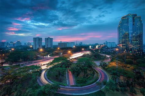 Download Indonesia Jakarta City Roundabout Wallpaper