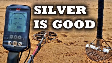 Minelab Equinox Beach Metal Detecting Lucky Silver Strike Metal