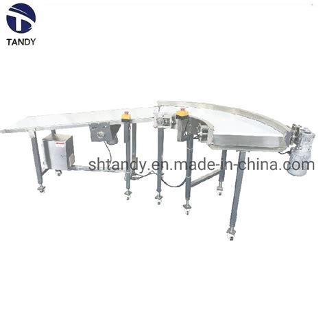 Inclined Pu Belt Conveyor For Biscuit Packages Transmission Inclined Pu Belt Conveyor For