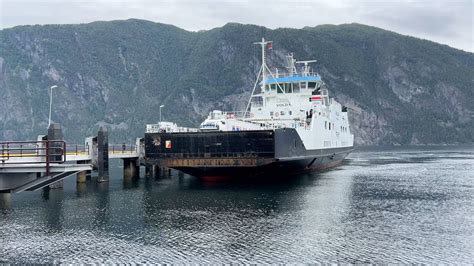 Stranda Norway Volda Ferry Arrives At The Stranda Ferry Pier