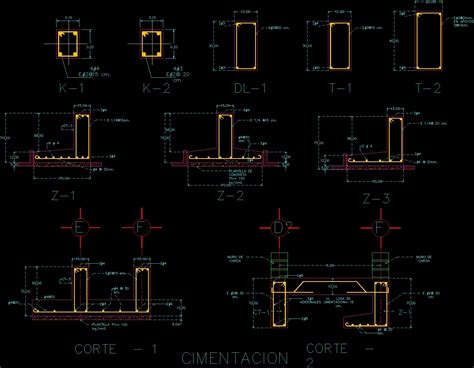 Foundation Details Dwg Section For Autocad Designs Cad