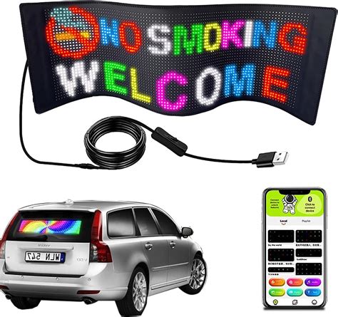 LED Display Sign Scrolling Huge Bright Advertising LED Sign Bluetooth