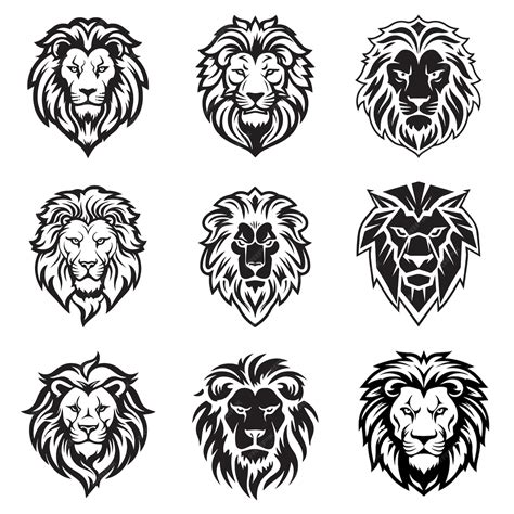 Premium Vector Lion Head Logo Mascot Design Lion Head Vector Illustration