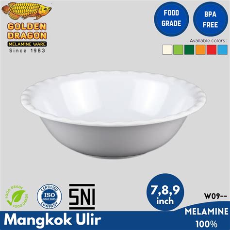 Jual Mangkok Ulir Melamin Golden Dragon Mangkuk Makan Bowl Ulir