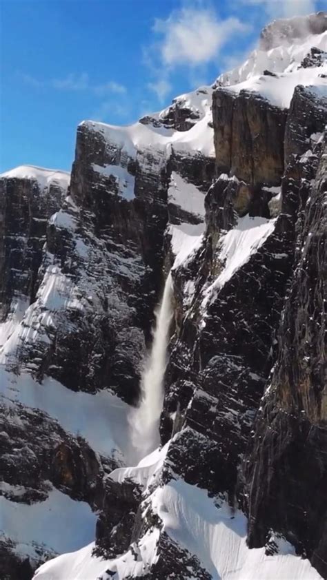 Swiss alps snow waterfall – Artofit