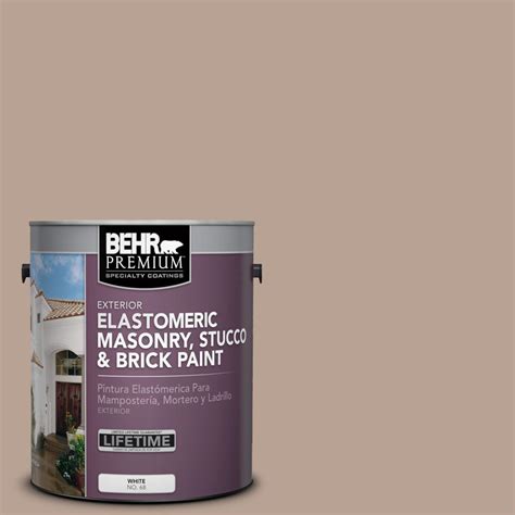 BEHR Premium 1 Gal N190 4 Rugged Tan Elastomeric Masonry Stucco And