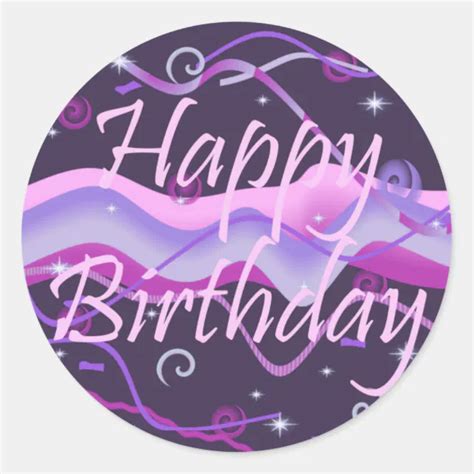 Girl S Happy Birthday Sticker Zazzle