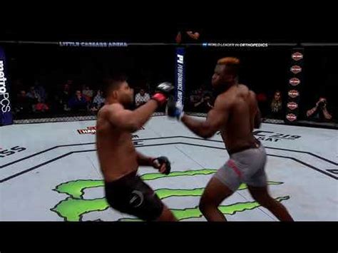 UFC 218 | Alistar Overeem vs Francis Ngannou | Brutal Knockout | Slow ...