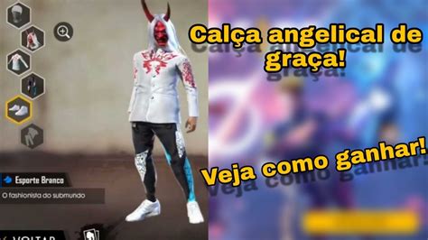 BOMBA CALÇA ANGELICAL TOTALMENTE DE GRAÇA VEJA COMO GANHAR FREE FIRE