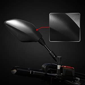 Amazon Mzs Motorcycle Mirrors Rear View Side Mm Mm Black