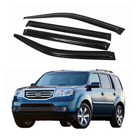 For 2003 2008 Honda Pilot Window Visor Vent Sun Wind Deflector Rain