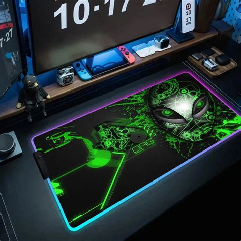 Large Alienware Backlight Mouse Pad RGB Gaming Mousepad Varmilo Gamers