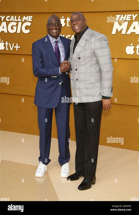 Los Angeles, Ca. 14th Apr, 2022. Magic Johnson, Michael Cooper, at the ...