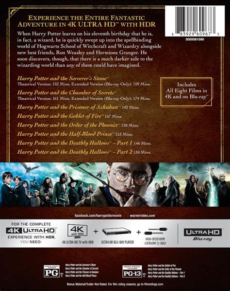 Buy Harry Potter: Complete 8-film Collection 4K Ultra HD Set UHD | GRUV