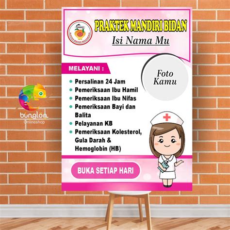 Jual Poster Praktek Bidan Mandiri Poster Praktek Bidan Poster Praktek