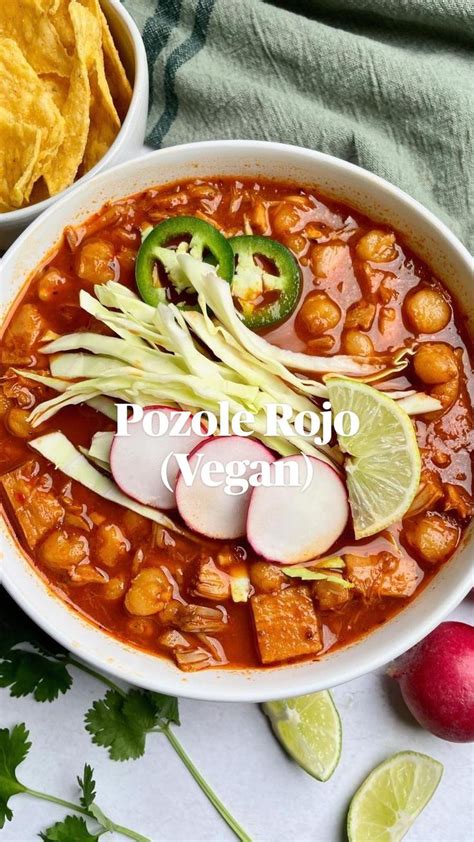 Pozole Rojo Vegan Vegetarian Recipes Vegan Recipes Mexican Food