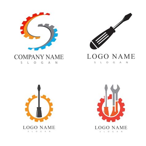 Premium Vector | Service logo template vector illustration design