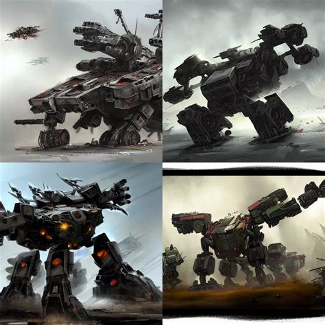 A Broken Battlemech On A Battlefied By Craig Mullens Stable