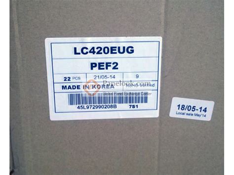 LG Display LC420EUG-PEF2 Overview - Panelook.com