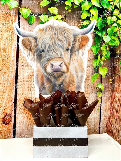 Boho Highland Cow Baby Shower Theme Bohemian Highland Cow Etsy