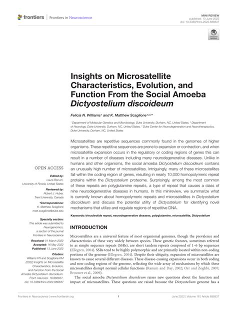 Pdf Insights On Microsatellite Characteristics Evolution And