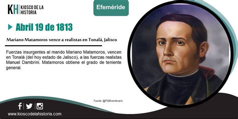 KioscoDeLaHistoria On Twitter El 19DeAbril De 1813 Mariano Matamoros