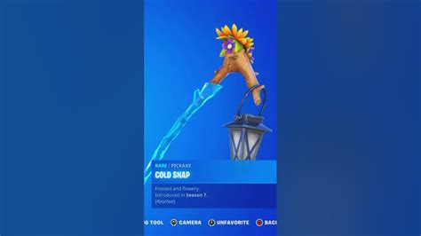 Cold Snap Pickaxe Return Release Date In Fortnite Item Shop Chapter 4 Season 4 Youtube