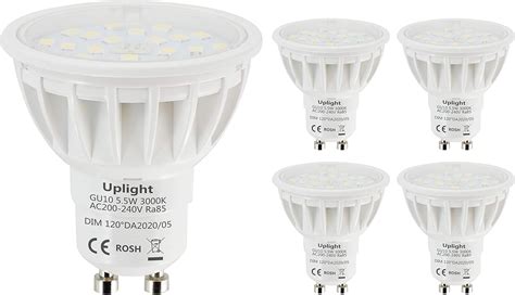 Dimmable Ampoule Led Gu10 Blanc Chaud 3000k Equivalent 60w 5 5w 600lm