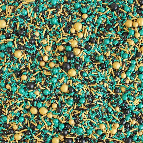 sprinkle pop black gold teal sporty sprinkles candy store