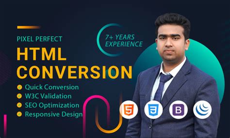 html conversion    webdesignmcsd fiverr