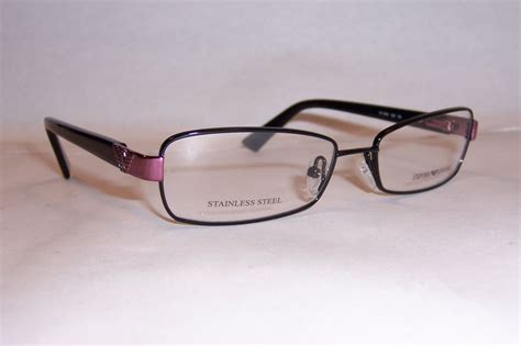 New Emporio Armani Eyeglasses Ea 9662 65z Black 52mm Rx Authentic Ebay