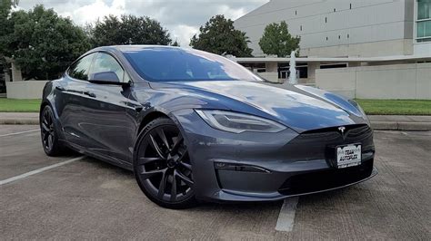 2021 Tesla Model S Plaid Midnight Silver Metallic Houston YouTube