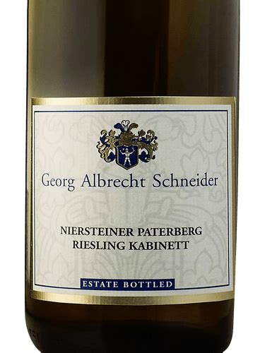 Georg Albrecht Schneider Niersteiner Paterberg Riesling Kabinett