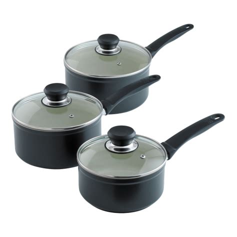 Easy Ceramic Induction 3pc Saucepan Set - Dentons