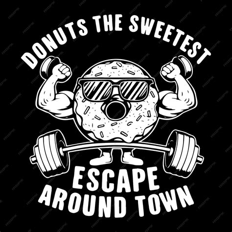 Premium Vector | Donuts The Sweetest Escape Around Town