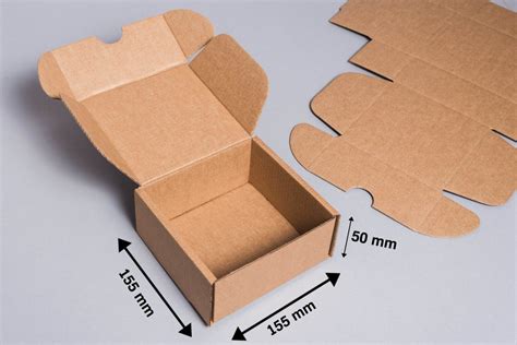 Self Lock Corrugated Box 6 X 6 X 2 Inch Pack Of 50 Quik Box