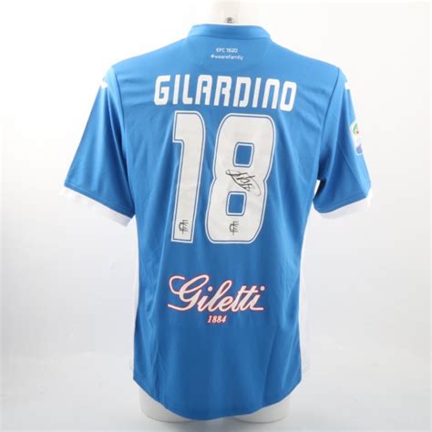 Gilardino Match Issued Worn Shirt Empoli Cagliari Signed