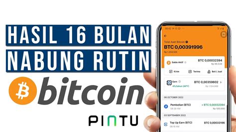 2 Juta Hasil 1 Tahun Nabung Rutin Bitcoin Di Aplikasi Pintu Crypto